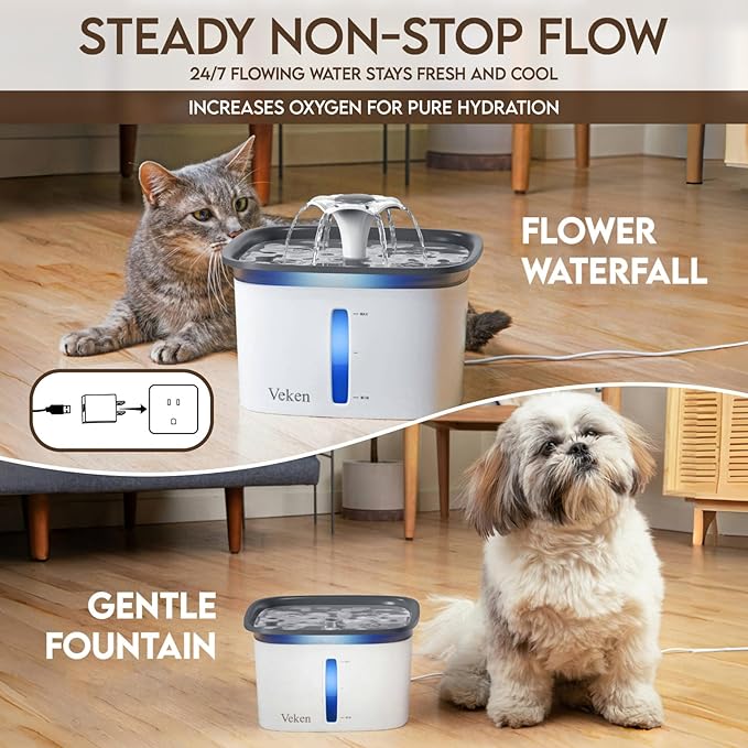Veken™ 5-Stage Pet Water Fountain