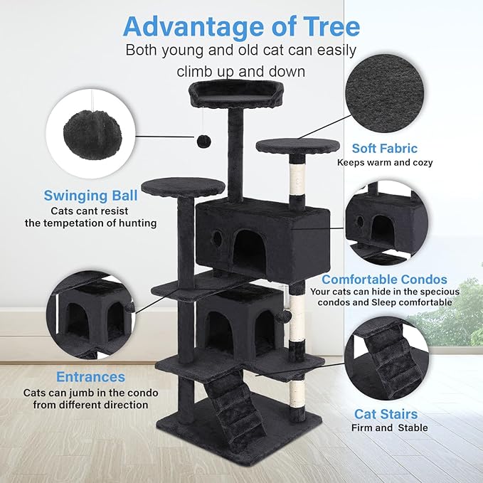 PurrPeak™ Multi-Level Cat Tree Tower